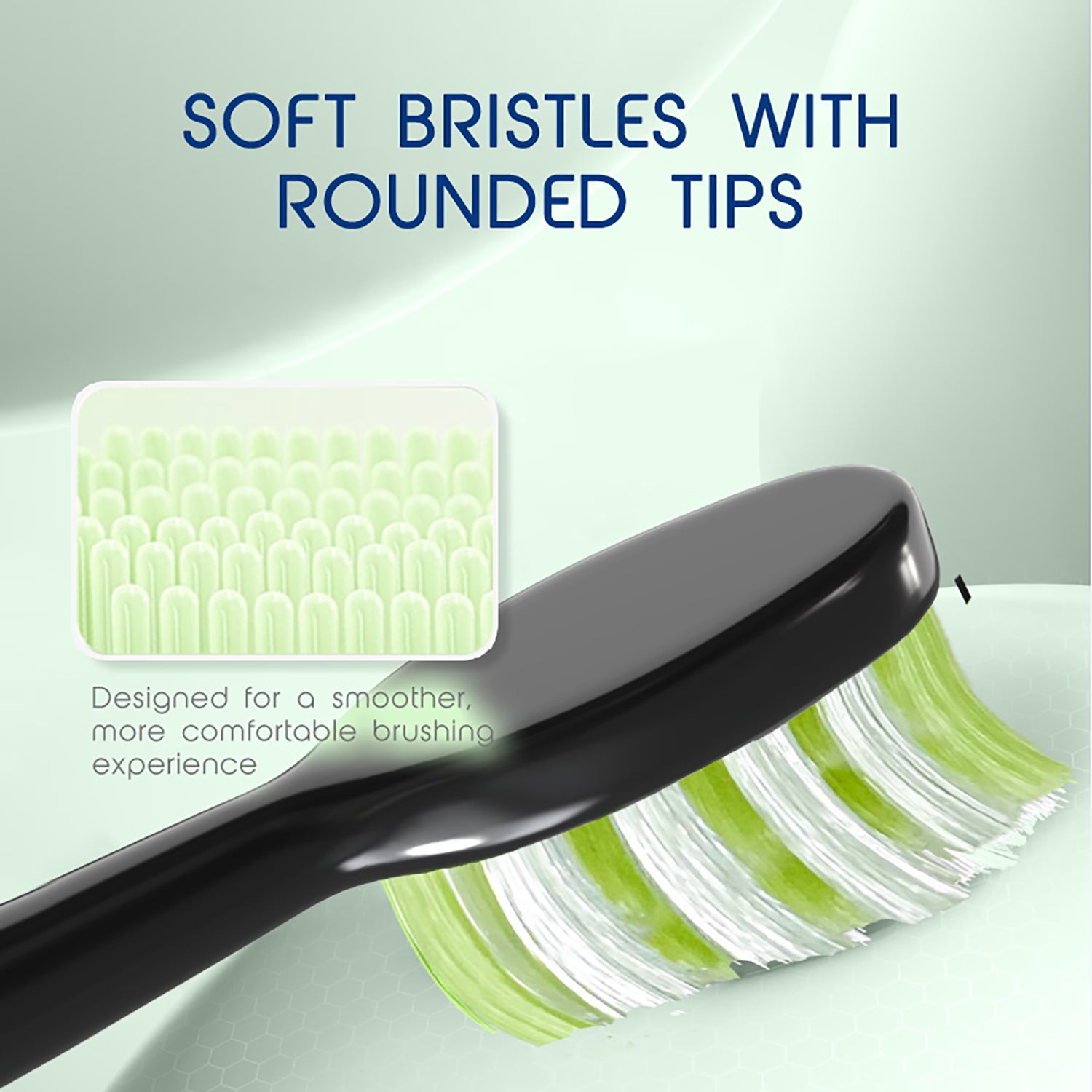 Biovello replacement toothbrush heads black 4 pack, UK version