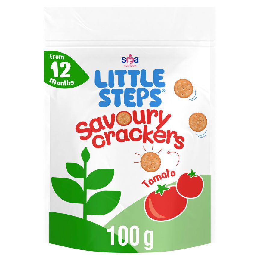 Little Steps Organic Tomato Savoury Crackers Baby Food ASDA   