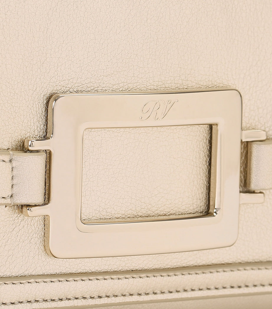 Roger Vivier leather Belle Vivier clutch bag, UK version
