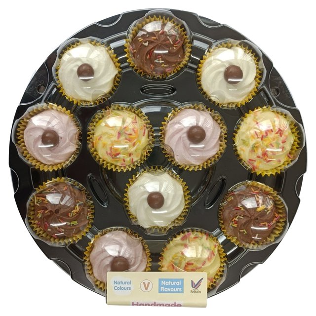 Emma's Seasonal Party Platter Cupcakes   12 per pack GOODS M&S   