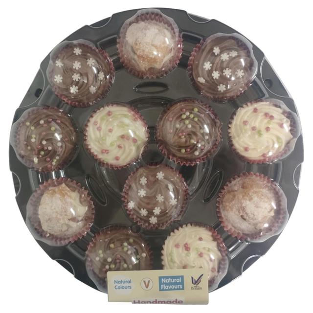 Emma's Seasonal Party Platter Cupcakes   12 per pack GOODS M&S   