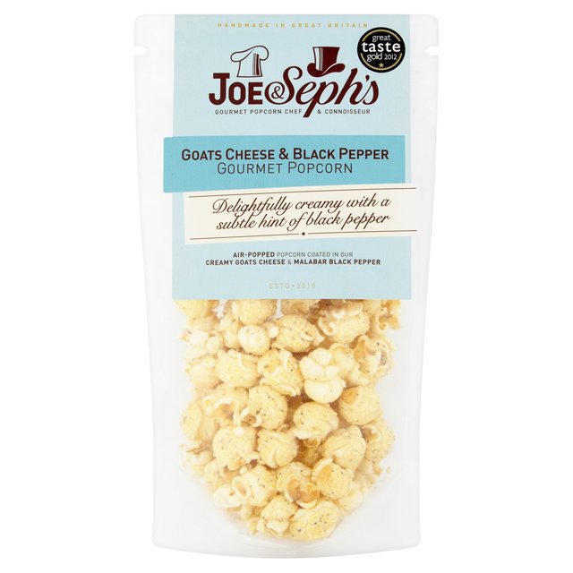 Joe & Seph's Goats Cheese & Black Pepper Popcorn   70g