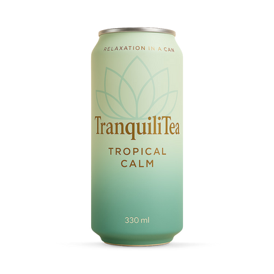 Holland & Barrett TranquiliTea Tropical Calm Functional Drink 330ml (Pack of 12)- Buy online at McGrocer