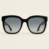 Gucci GG0034SN schwarze Damen-Sonnenbrille übergroß quadratisch, UK-Version