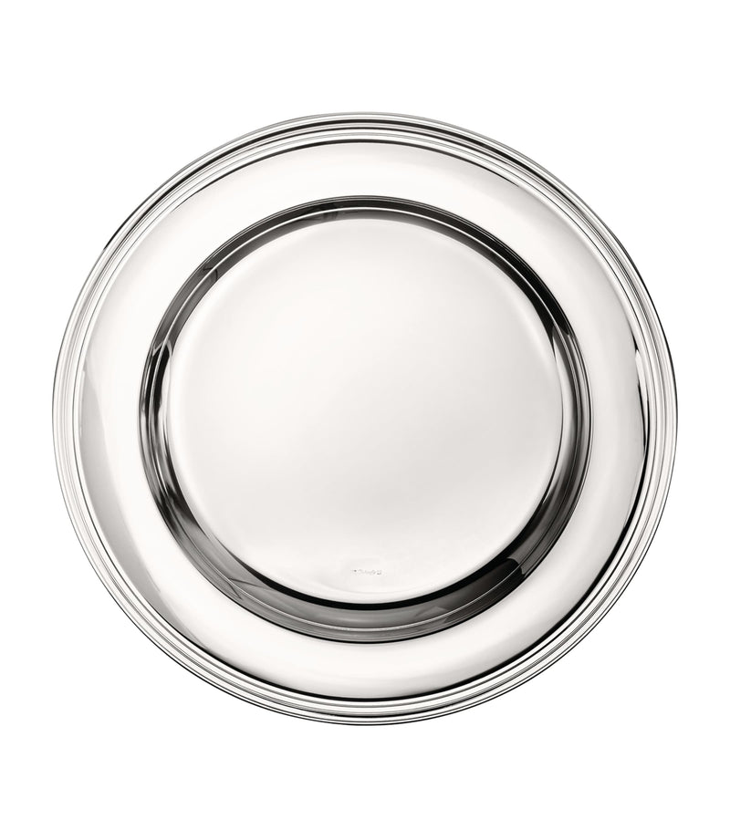 Christofle Albi silver-plated round platter 40cm - British product