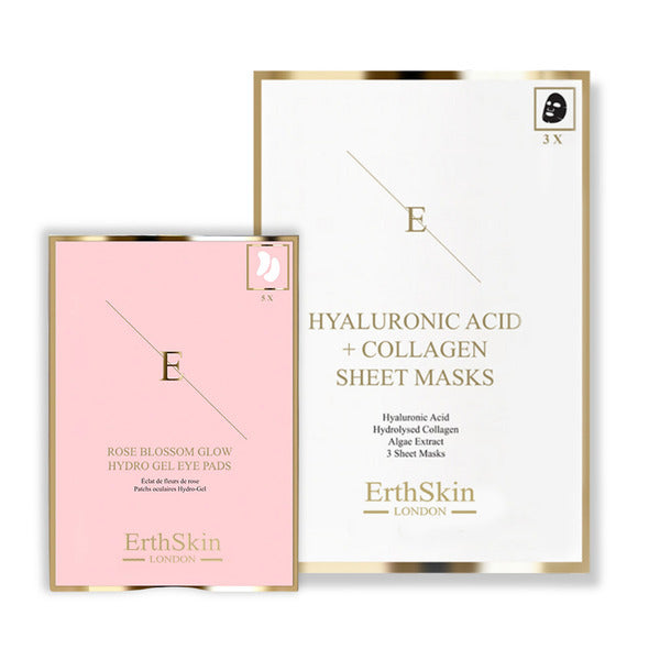 ErthSkin hydrating mask and eye pads duo, imported from the UK