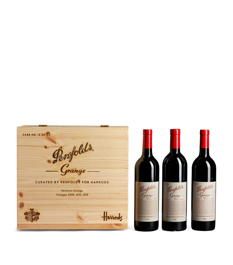 Penfolds Grange 100 Point Case red wine 3 bottles, imported from the UK