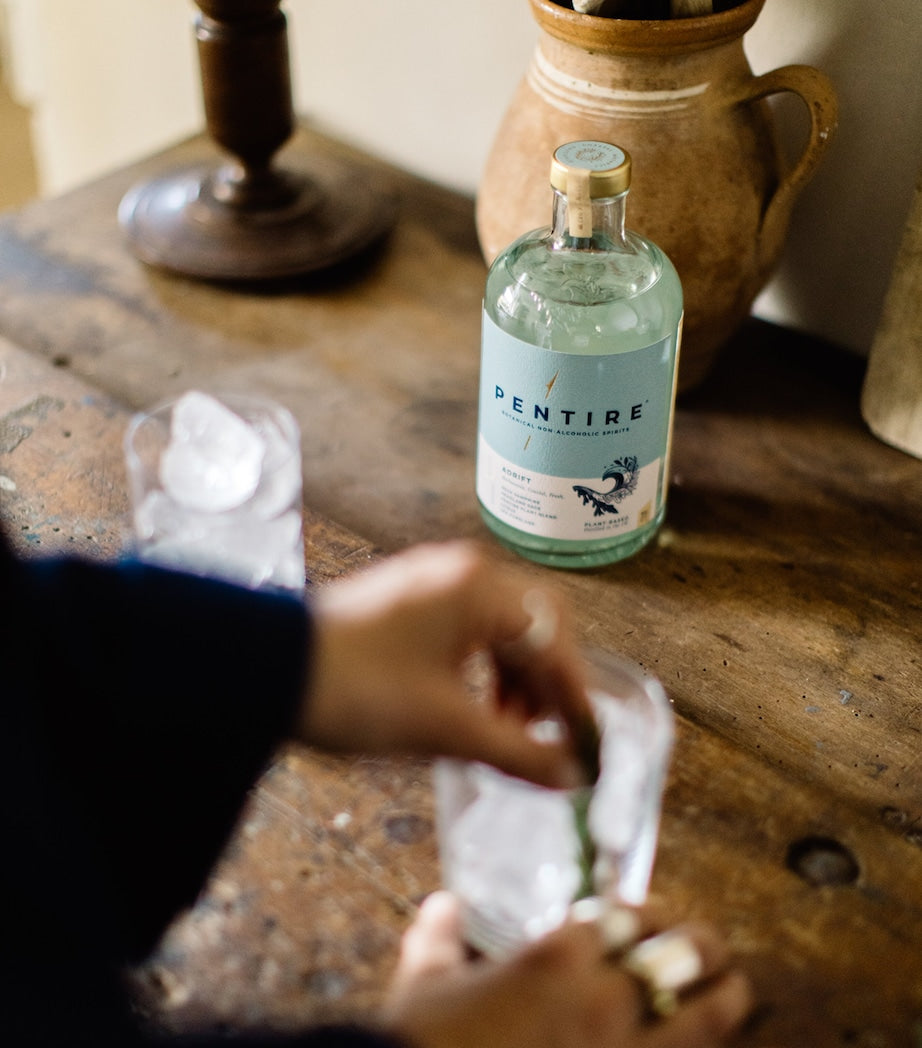 Pentire non-alcoholic Adrift botanical spirit 70cl, imported from the UK
