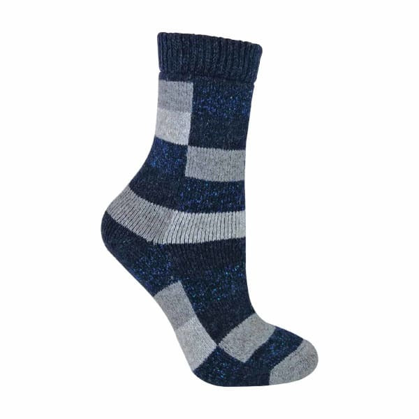 Sock Snob Ladies Checkered Wool / Silk Blend Socks