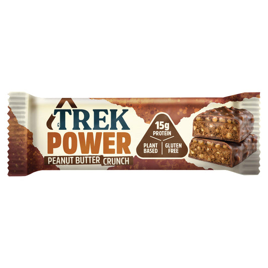 Trek Peanut Butter Crunch Power Protein Bar 55g cereal bars Sainsburys   