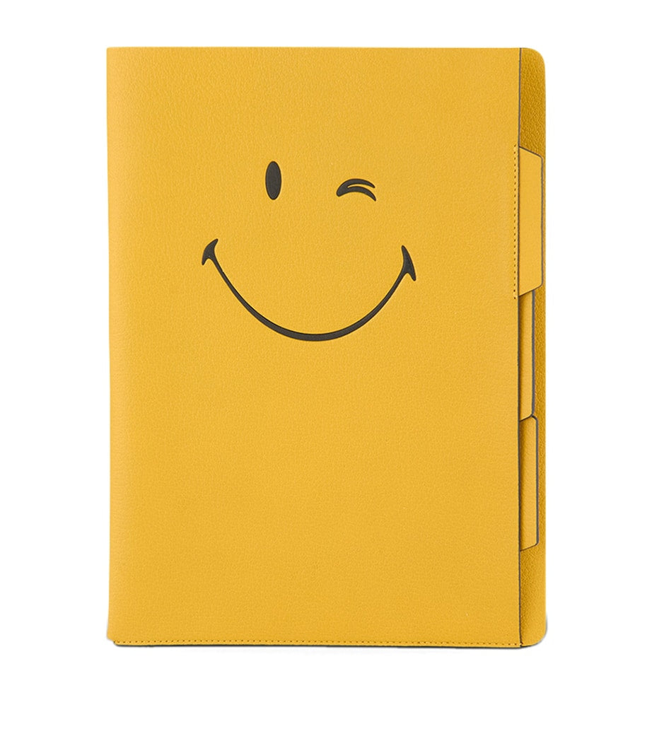Leather A4 Document Holder with Clear Sleeves