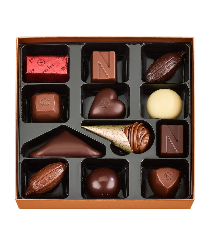 Neuhaus assorted dark milk white chocolate box 144g, imported from the UK