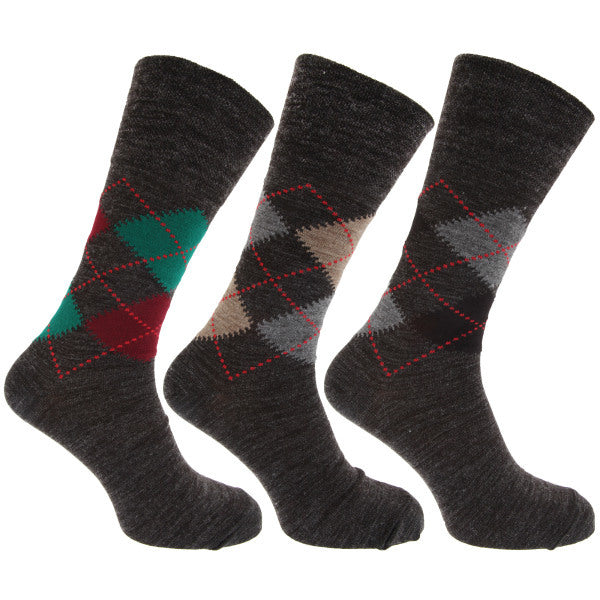 Mens Non Elastic Wool Blend Socks (Pack Of 3) (UK Shoe 6-11) GOODS Superdrug   