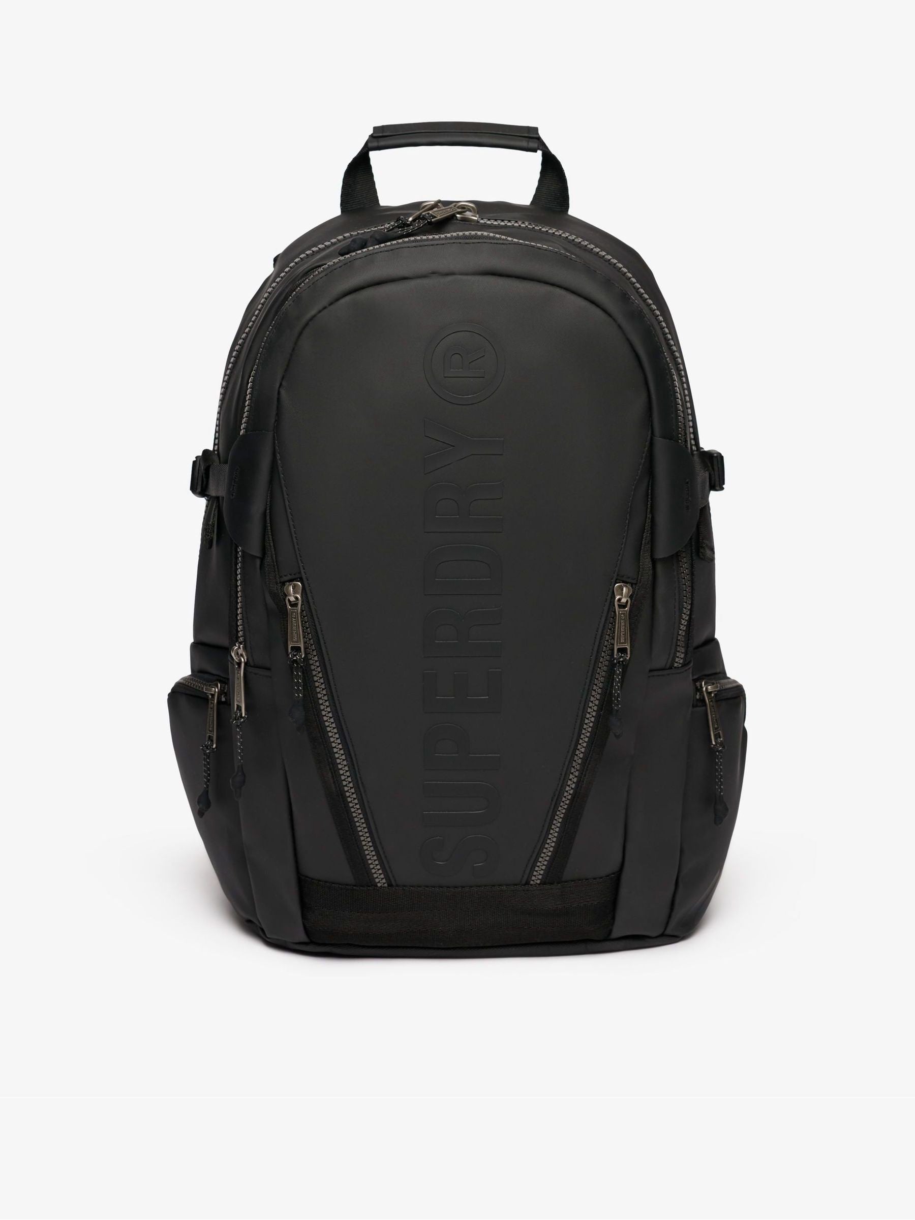 Superdry Tarp Embroidered Rucksack in black (British brand)