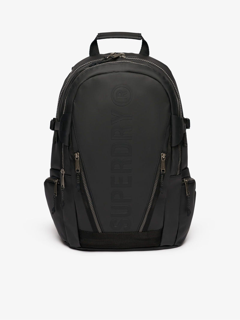 Superdry Tarp Embroidered Rucksack in black (British brand)