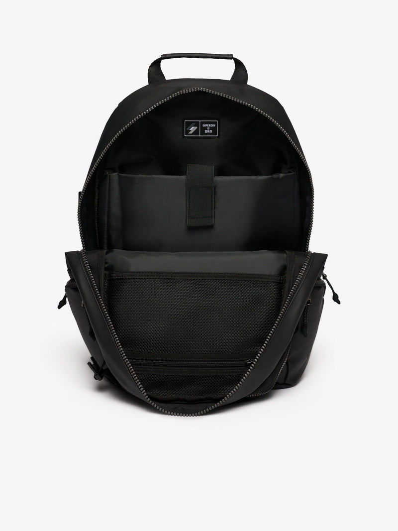 Superdry Tarp Embroidered Rucksack in black (British brand)
