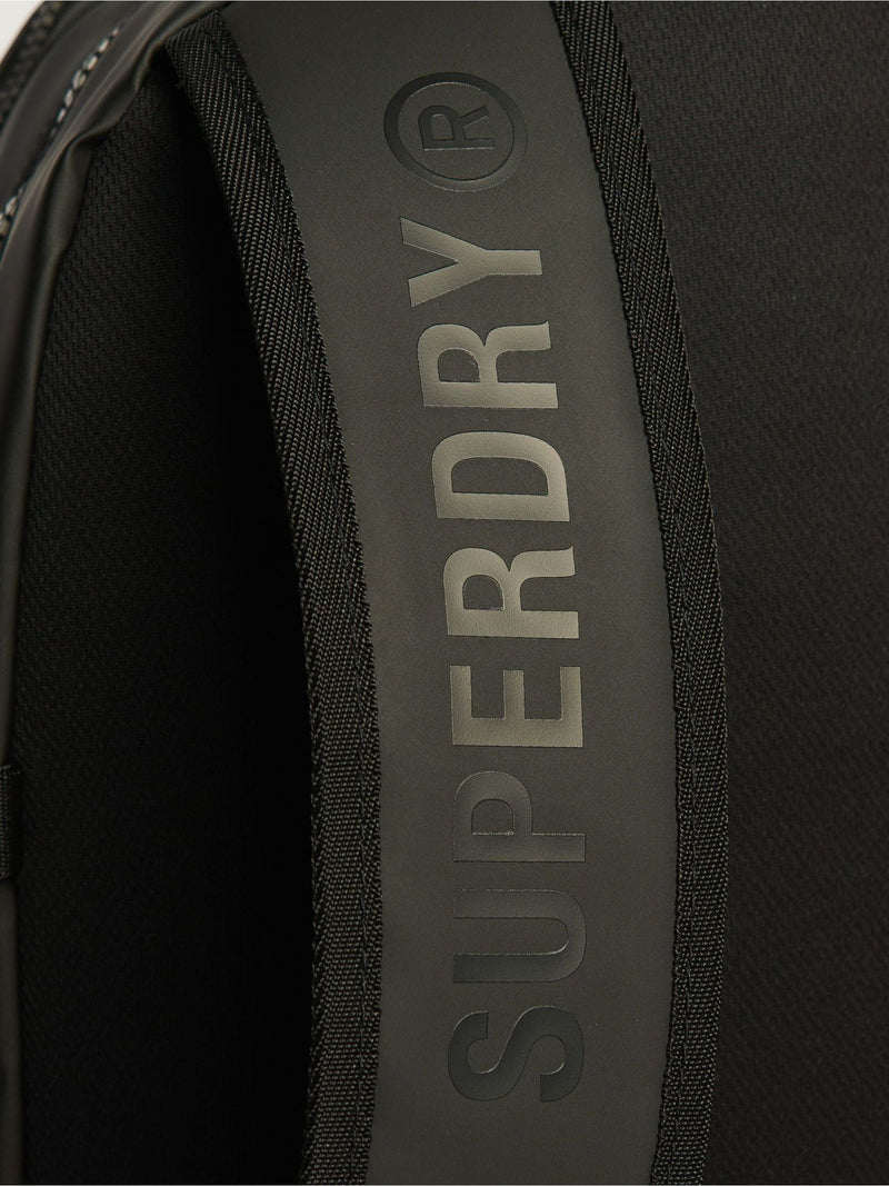 Superdry Tarp Embroidered Rucksack in black (British brand)