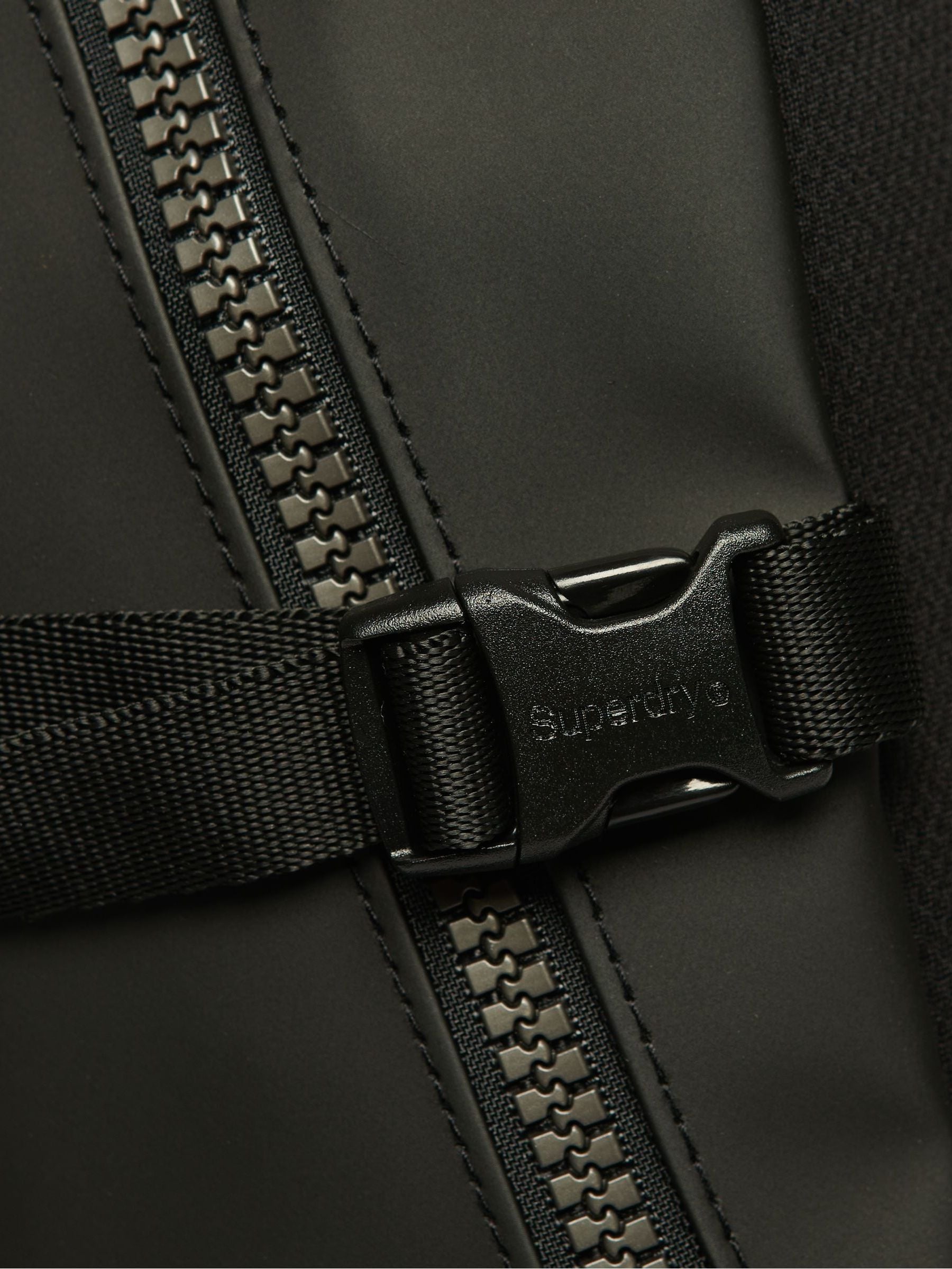 Superdry Tarp Embroidered Rucksack in black (British brand)