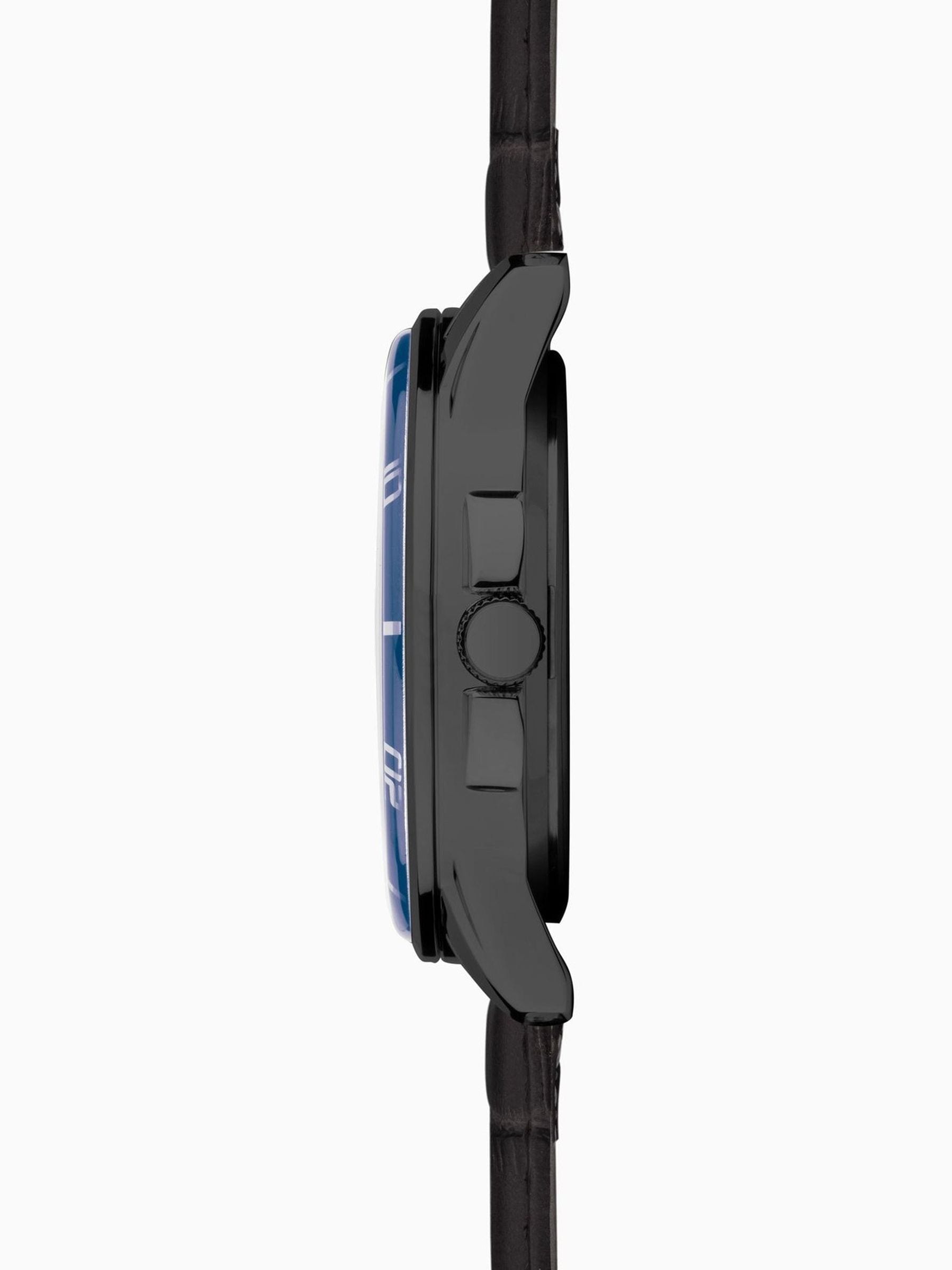 Sekonda Black Midnight analogue watch 44mm (British brand)