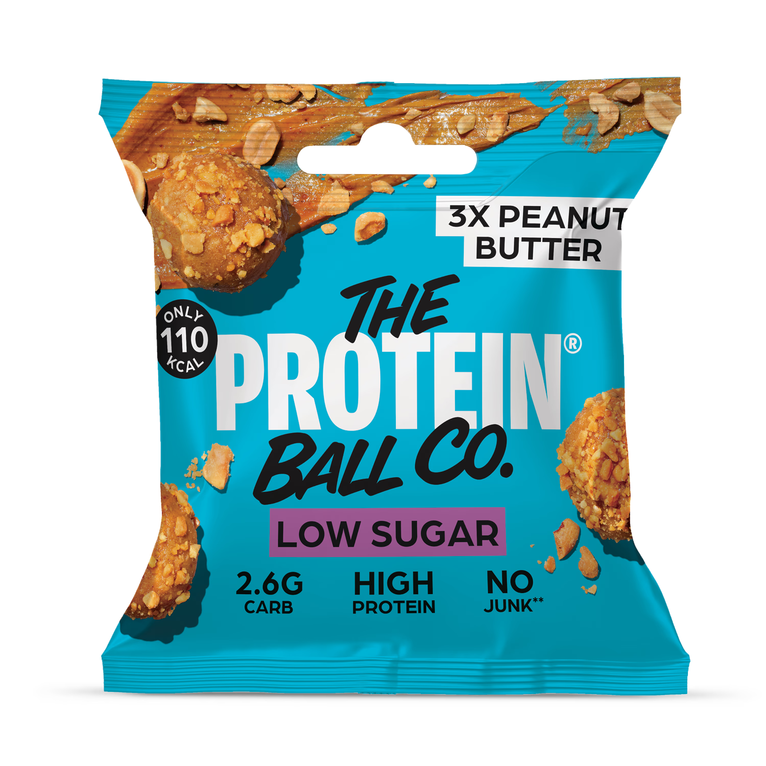 Ballsy low sugar peanut butter balls case 20x25g (British brand)