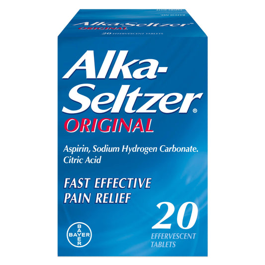 Alka Seltzer Original Pain Relief Tablets x20 stomach & bowel Sainsburys   