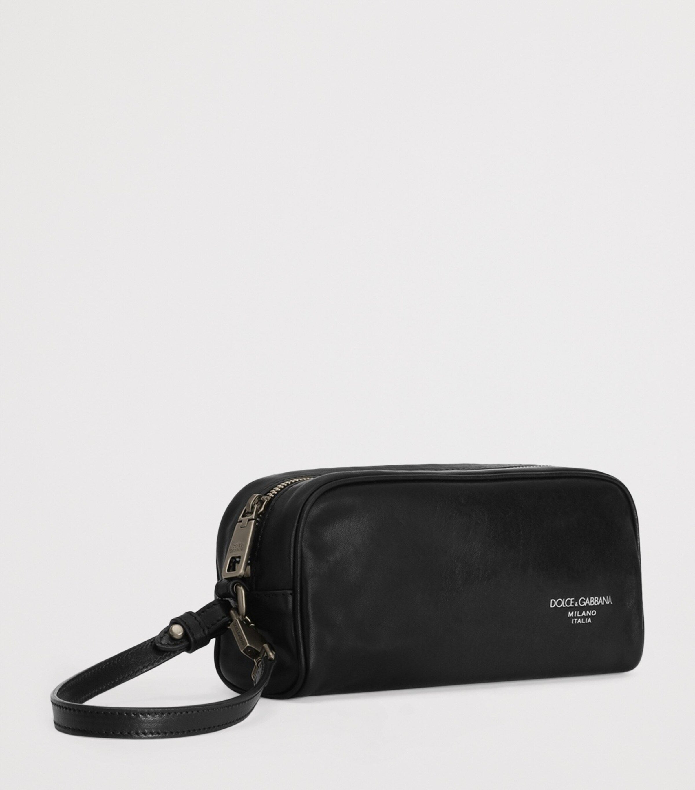 Dolce&Gabbana leather logo pouch - British product