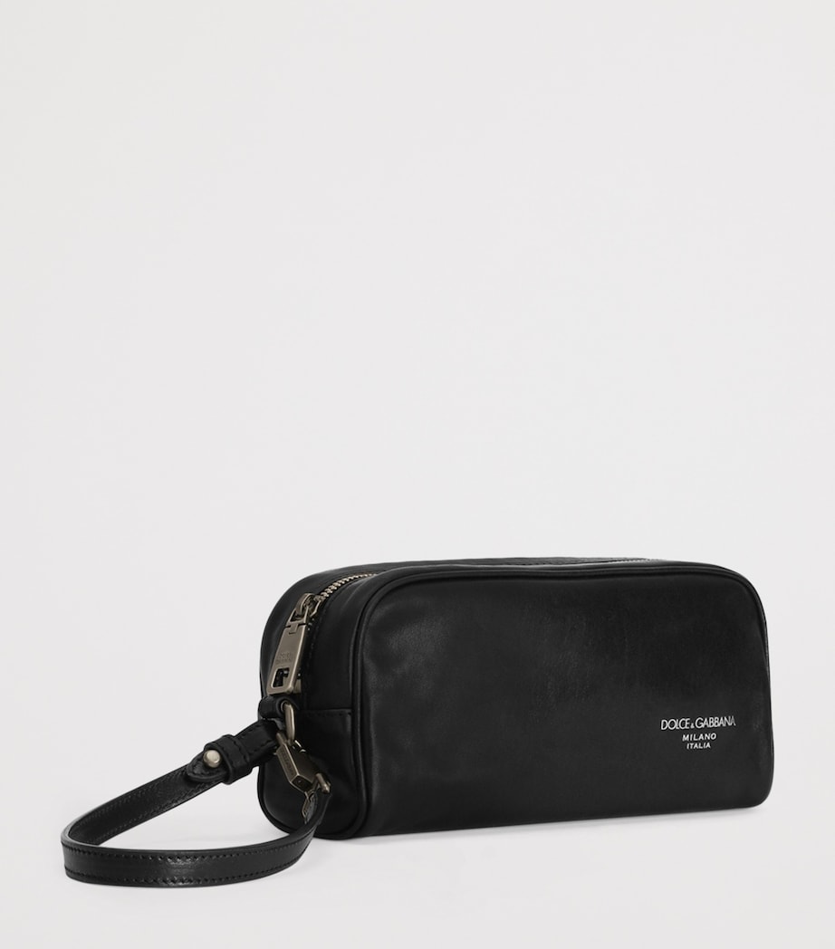 Dolce&Gabbana leather logo pouch - British product