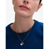 Astley Clarke silver locket with white sapphire, imported from the UK