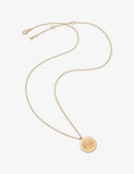 Astley Clarke 18ct yellow gold vermeil white sapphire locket necklace, UK version