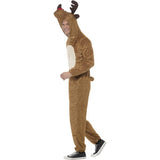 Smiffys reindeer costume brown hooded jumpsuit, UK version