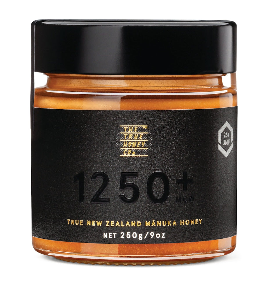 The True Honey Co 1250+ MGO Manuka Honey 250g (British brand)