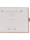 Widdop Brown rustic wedding guest book - British product