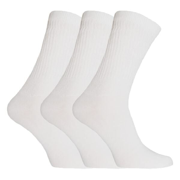 Mens Comfort Wide Feet Diabetic Socks (3 Pairs) (UK 6-11) GOODS Superdrug White  