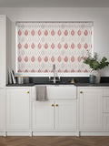 Next Red Lino Leaf roller blind made to measure (British brand)