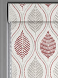 Next Red Lino Leaf roller blind made to measure (British brand)