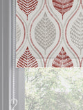 Next Red Lino Leaf roller blind made to measure (British brand)