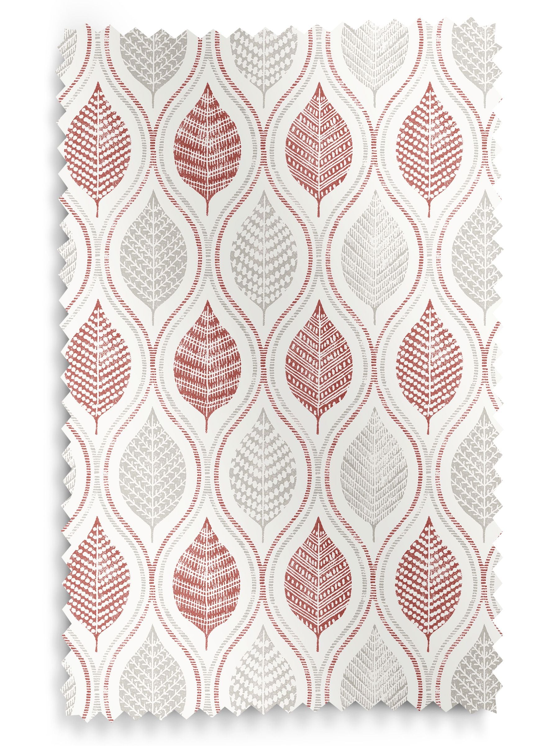 Next Red Lino Leaf roller blind made to measure (British brand)