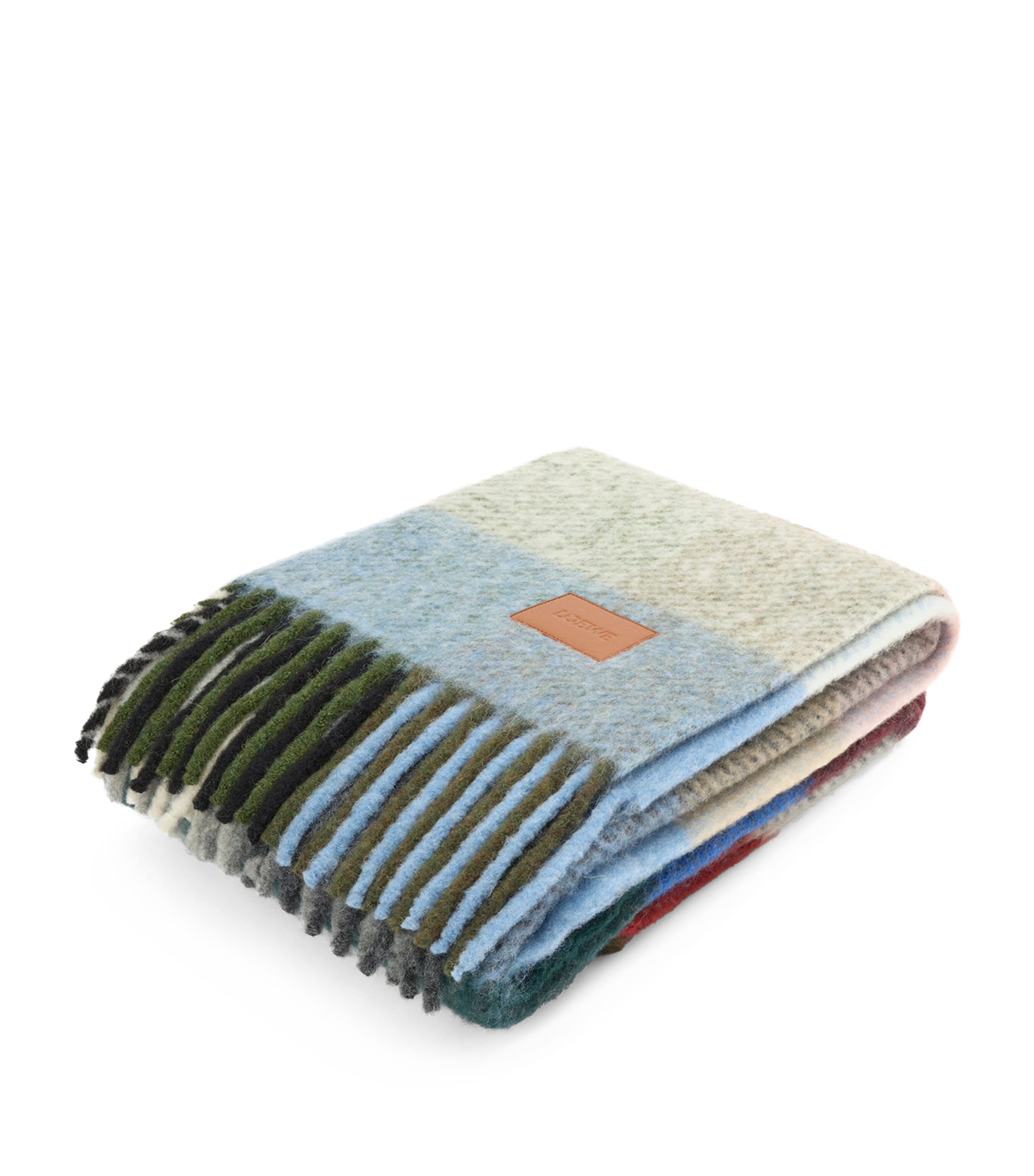 LOEWE Alpaca-Blend Check Blanket 182cm x 140cm, UK version