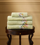 Yves Delorme Embroidered Orchidee bath towel 70cm x 140cm (British brand)