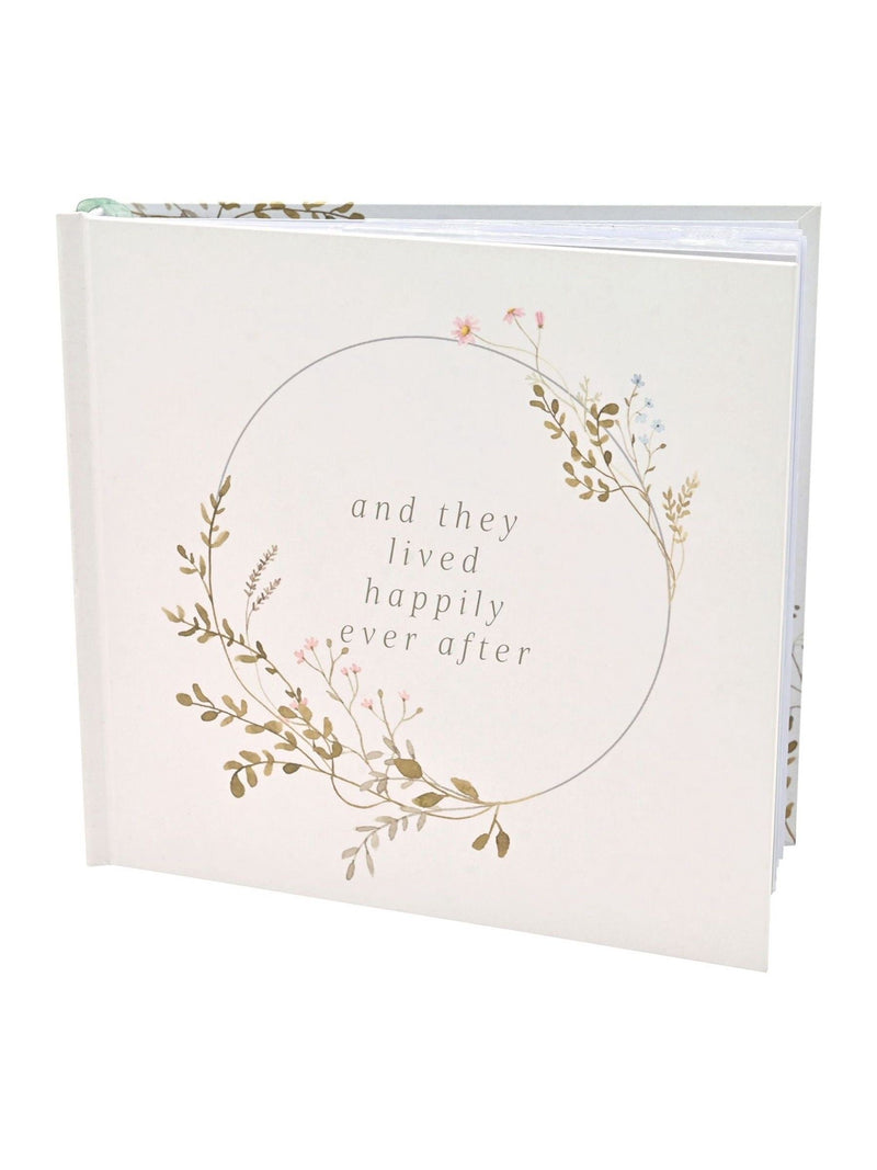 Widdop white wildflower wedding album, UK version