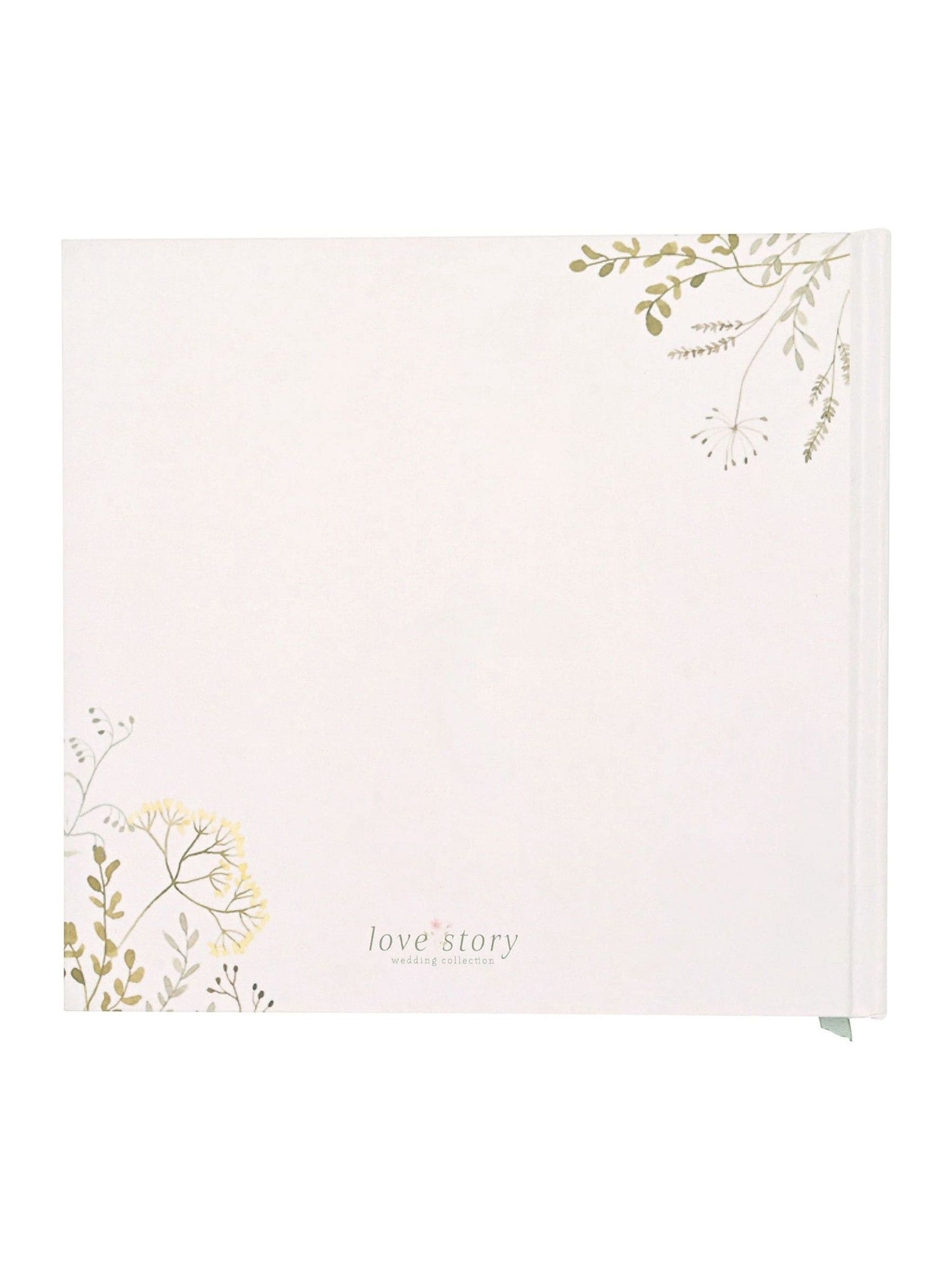 Widdop white wildflower wedding album, UK version