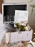 Widdop white wildflower wedding album, UK version