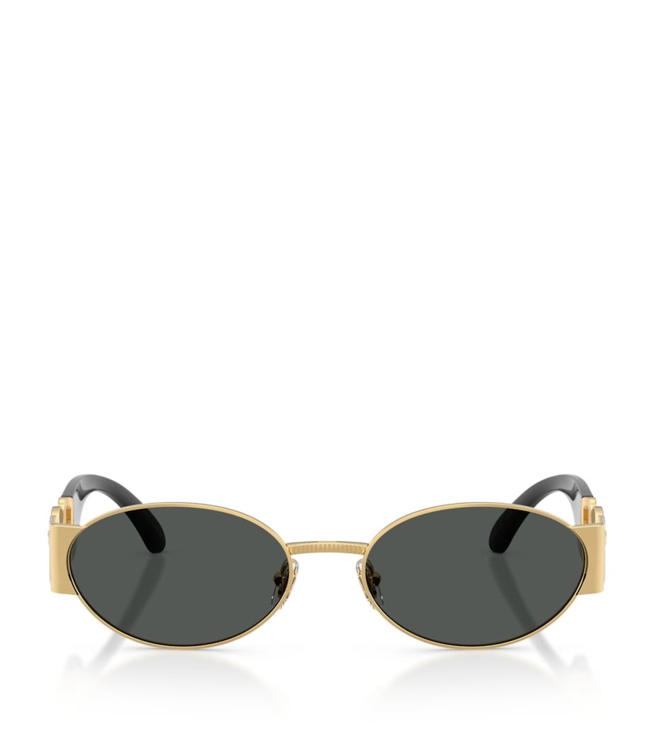 Lunettes de soleil ovales en acier Versace - Produit britannique