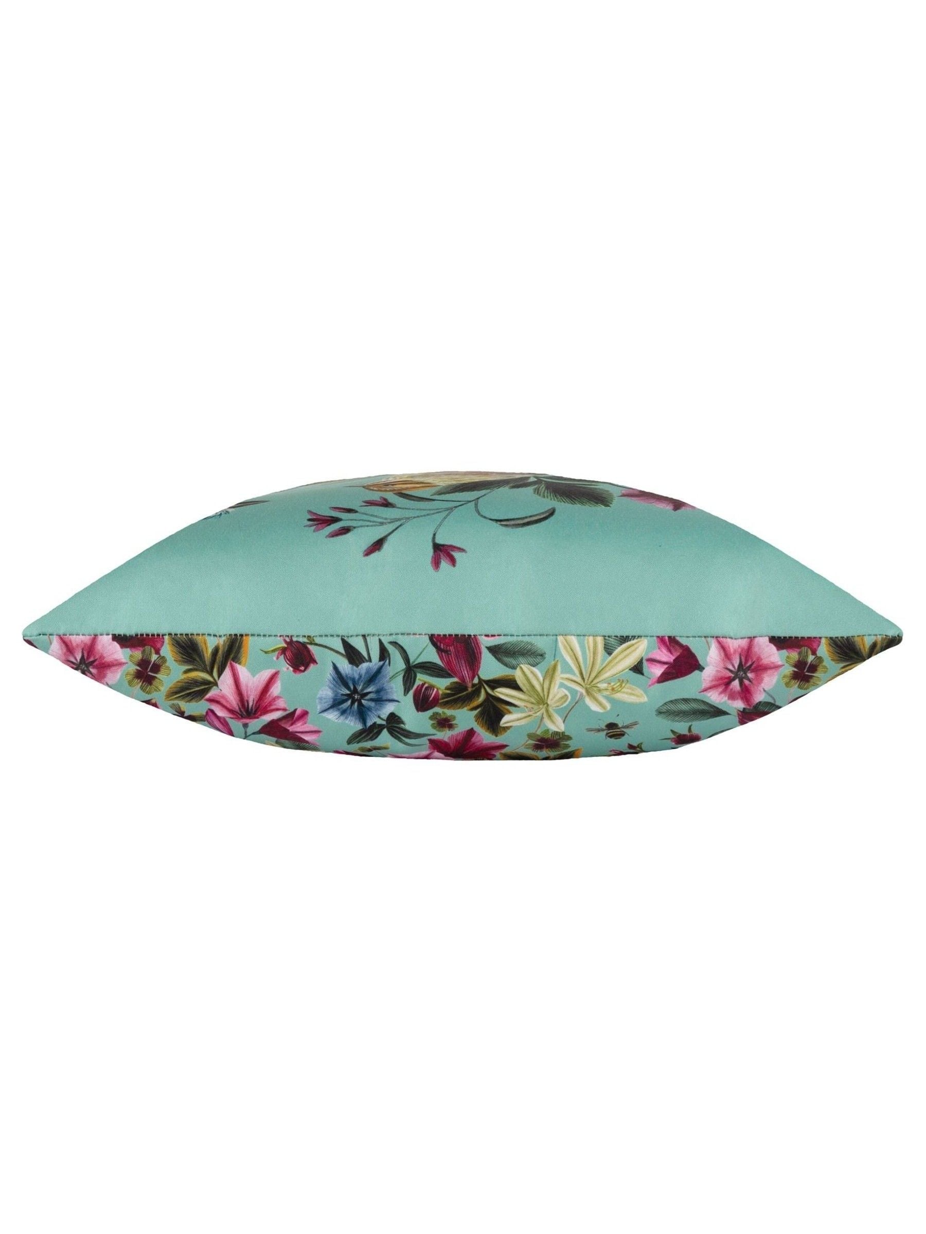 Wylder Midnight Garden Bee outdoor cushion 43cm - British product