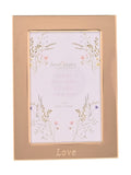 Widdop gold love photo frame 4x6 inches, imported from the UK