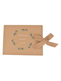 Widdop brown wedding guest book - British product