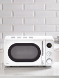 White Digital 800W 20L Microwave