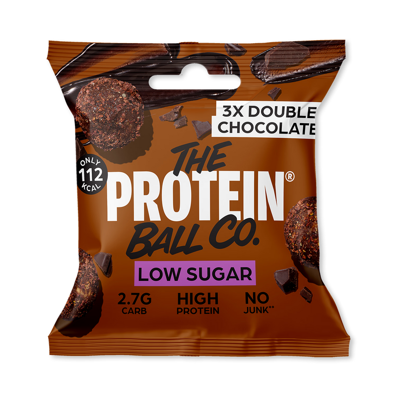 Ballsy Double Chocolate low sugar bar 25g case 20, UK version