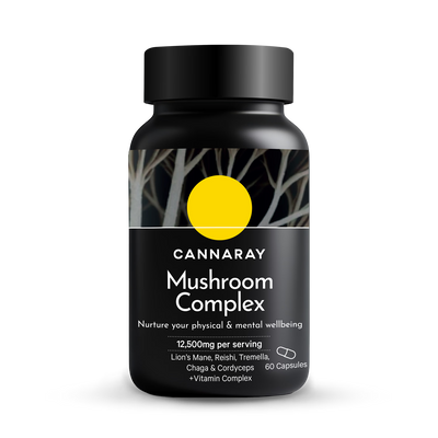 Holland & Barrett Cannaray Mushroom Complex Capsules 12500mg 60 Capsules- Buy online at McGrocer