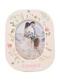 Widdop ceramic photo frame floral engaged 4x6 - British product